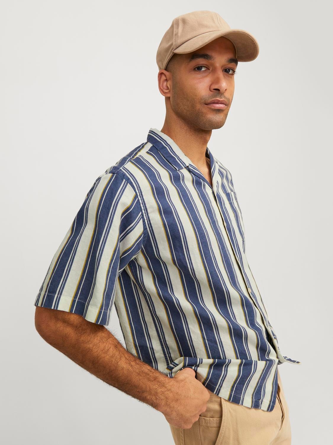 Jack & Jones RDD Relaxed Fit Resort shirt -Egret - 12254561