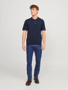 Jack & Jones Gładki T-shirt -Navy Blazer - 12254573