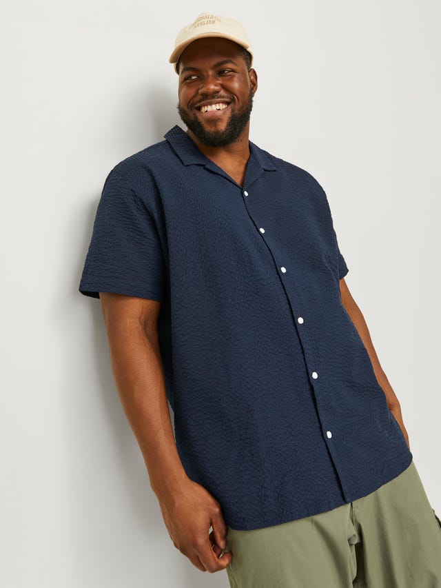 Jack & Jones Plus Size Camisa Relaxed Fit - 12254832