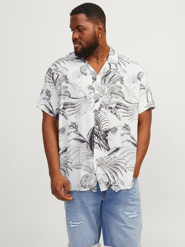 Jack & Jones Plus Size Camisa Relaxed Fit - 12254833