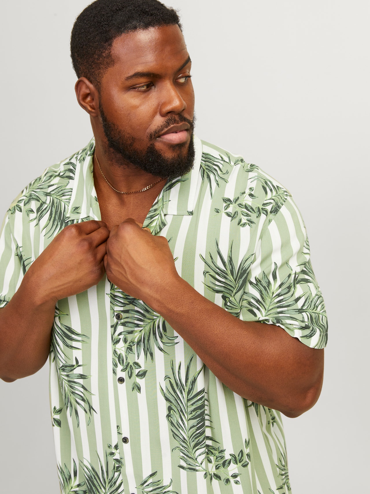 Jack & Jones Plus Size Relaxed Fit Shirt -Oil Green - 12254836