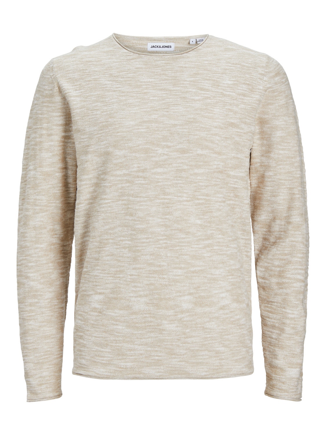 Jack & Jones Plus Size Sweter z dzianiny z okrągłym dekoltem -Crockery - 12254849