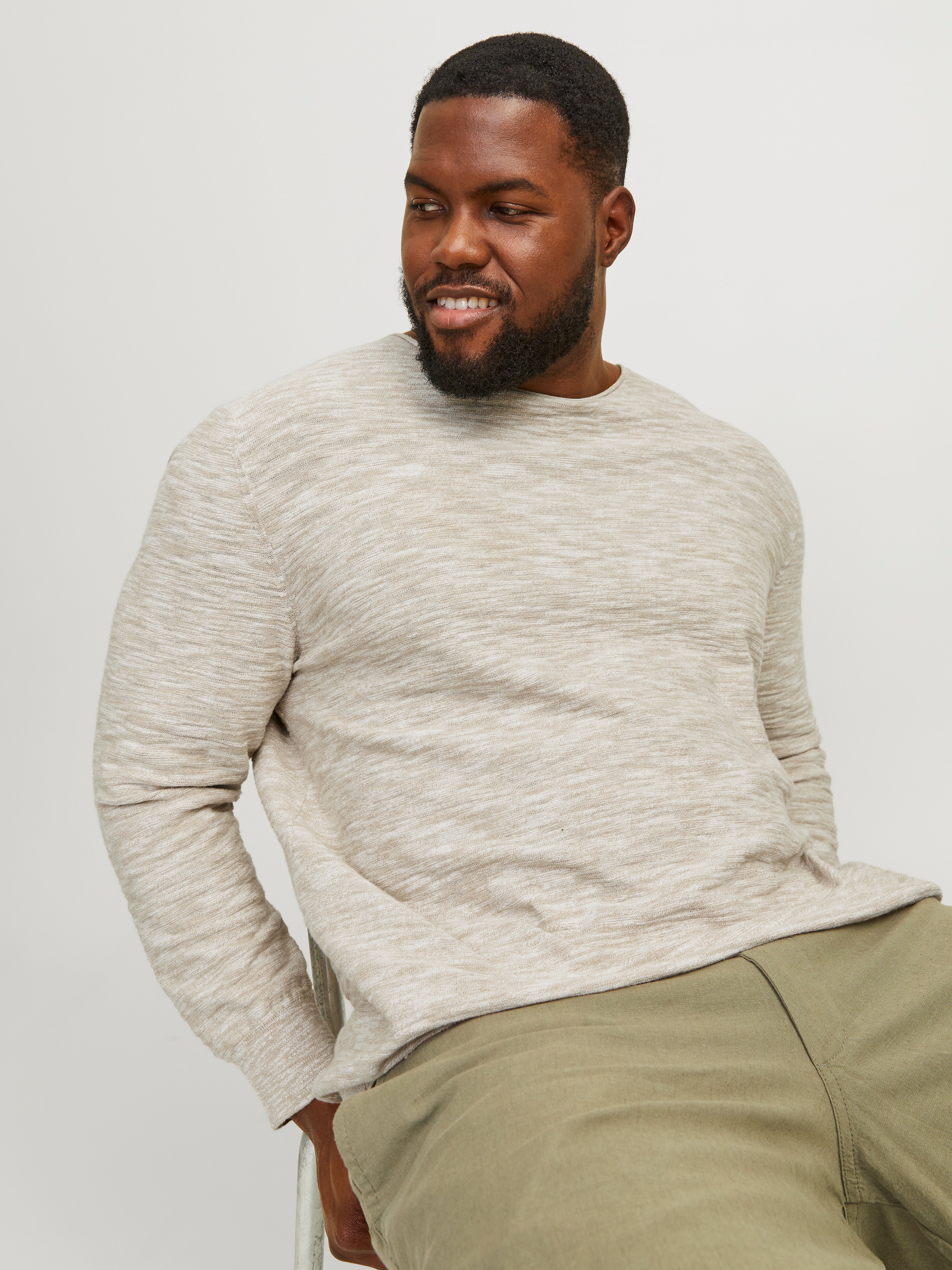 Jack & Jones Plus Size Crew Neck Jumper - 12254849