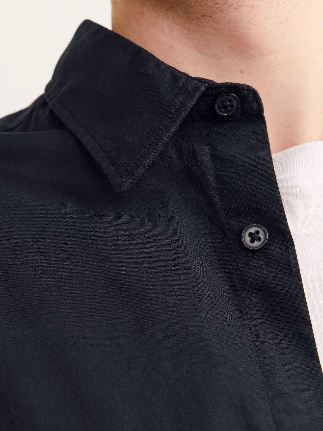 Jack & Jones Plus Size Slim Fit Formell skjorta -Black - 12254850