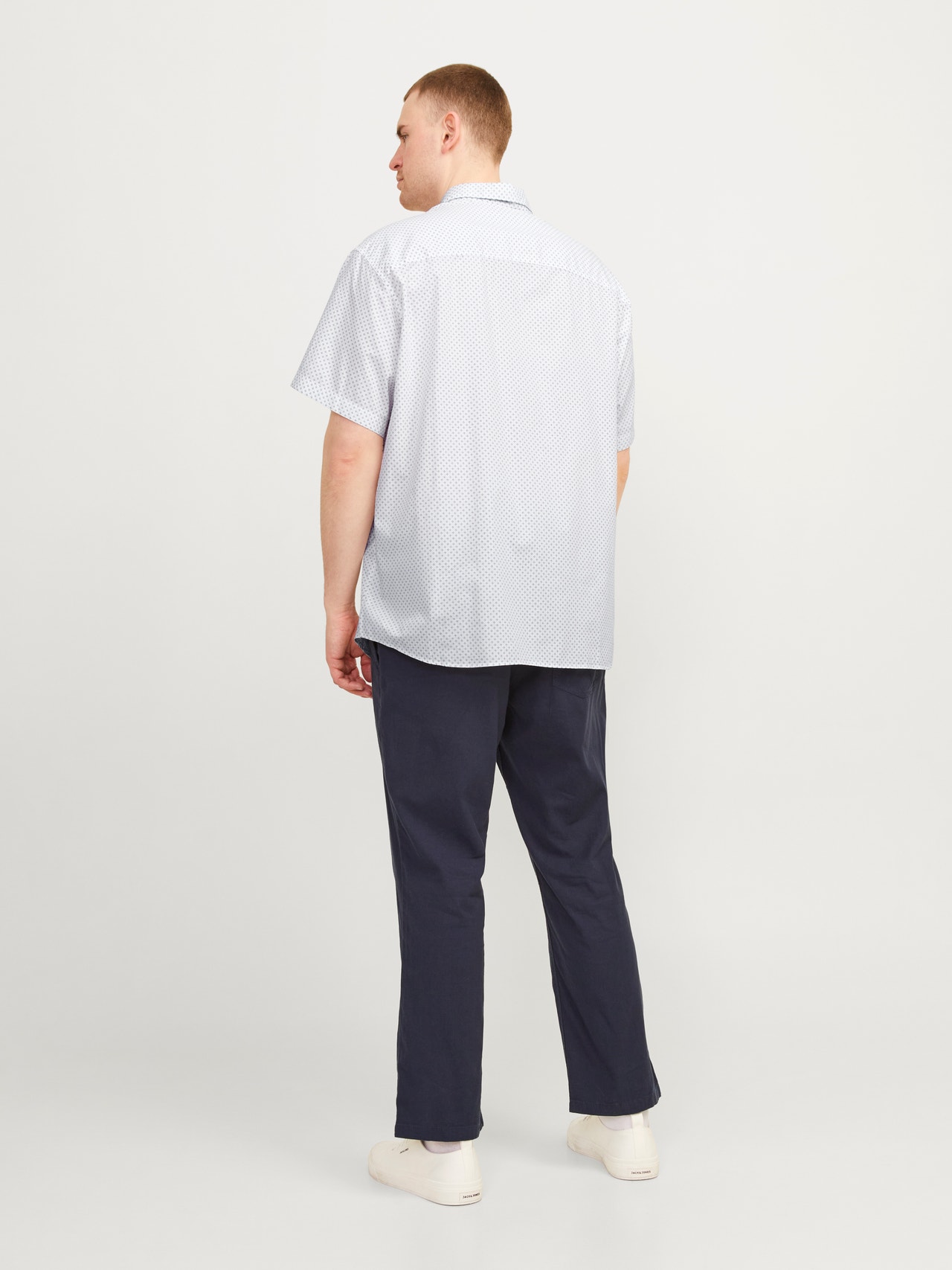 Jack & Jones Plus Size Camisa Slim Fit -White - 12254851