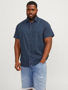 Jack & Jones Plus Size Slim Fit Koszula -Navy Blazer - 12254851