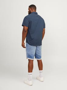 Jack & Jones Plus Size Slim Fit Skjorte -Navy Blazer - 12254851