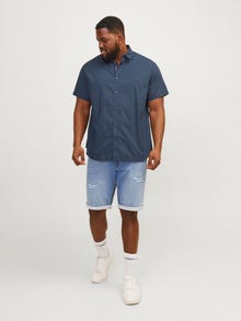 Jack & Jones Plus Size Camisa Slim Fit -Navy Blazer - 12254851