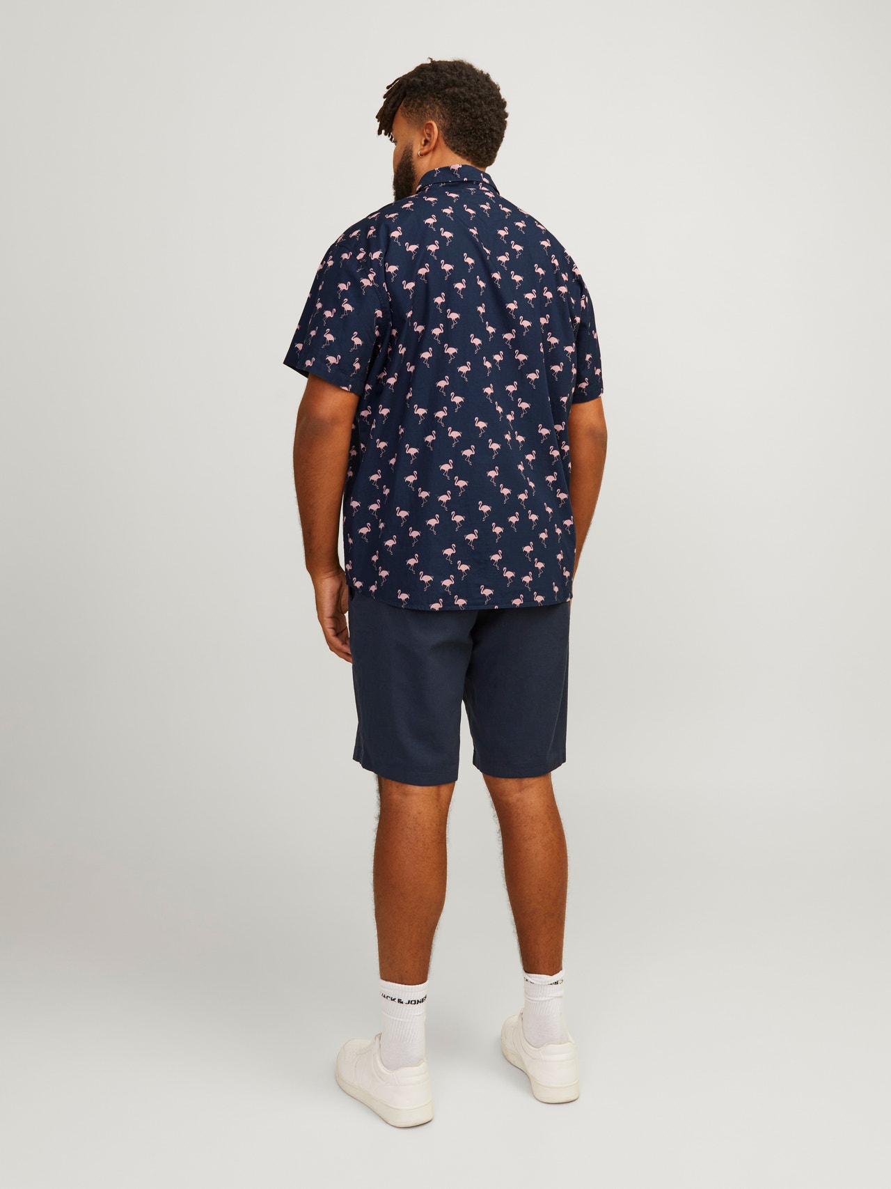 Jack & Jones Plus Size Camisa Slim Fit -Navy Blazer - 12254852