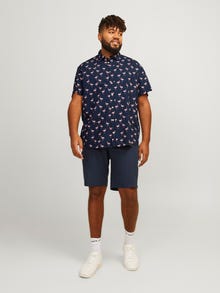 Jack & Jones Plus Size Slim Fit Skjorta -Navy Blazer - 12254852