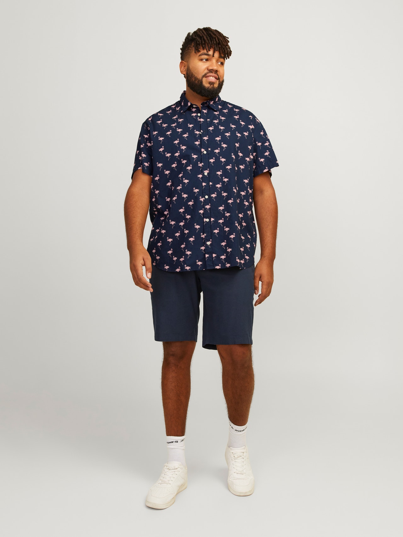 Jack & Jones Plus Size Slim Fit Skjorte -Navy Blazer - 12254852