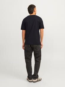 Jack & Jones Logo Kruhový výstřih Tričko -Black - 12254862