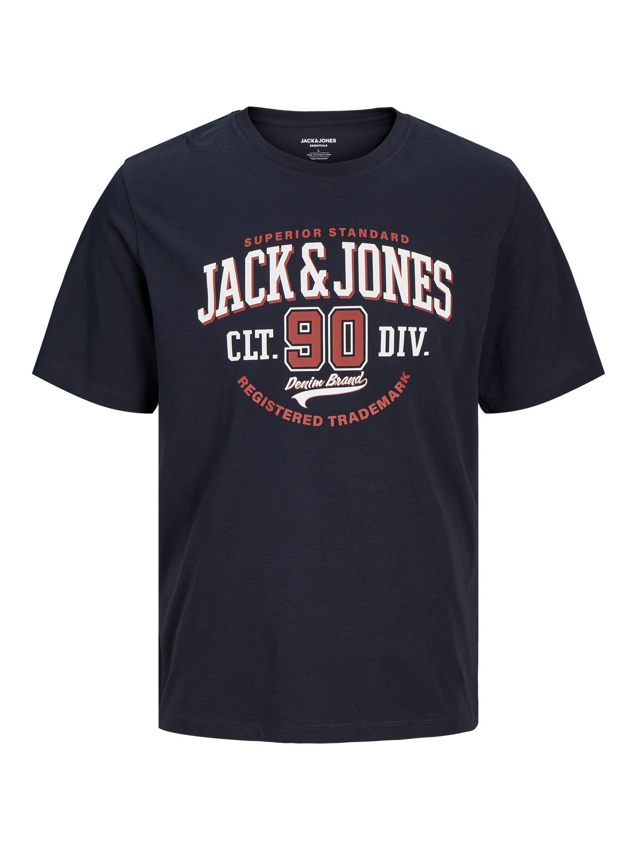 Jack & Jones Logo Crew neck T-shirt -Dark Navy - 12254862