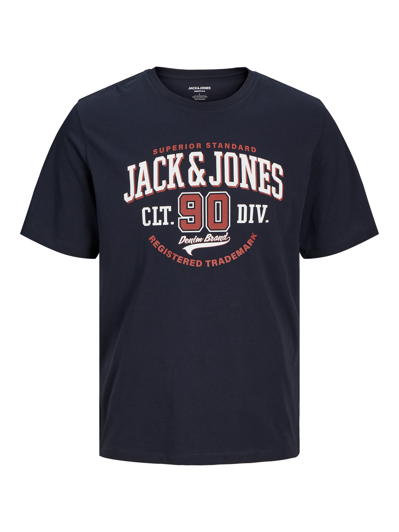 Jack & Jones Logo Pyöreä pääntie T-paita -Dark Navy - 12254862