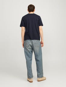 Jack & Jones Logó Környak Trikó -Dark Navy - 12254862