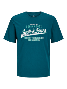 Jack & Jones Logo Crew neck T-shirt -Deep Teal - 12254862