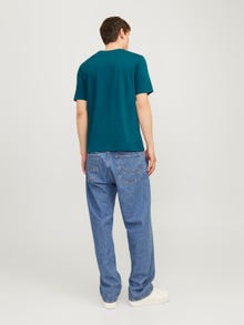 Jack & Jones Logo Crew neck T-shirt -Deep Teal - 12254862