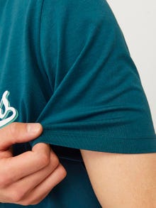 Jack & Jones Logo Kruhový výstřih Tričko -Deep Teal - 12254862