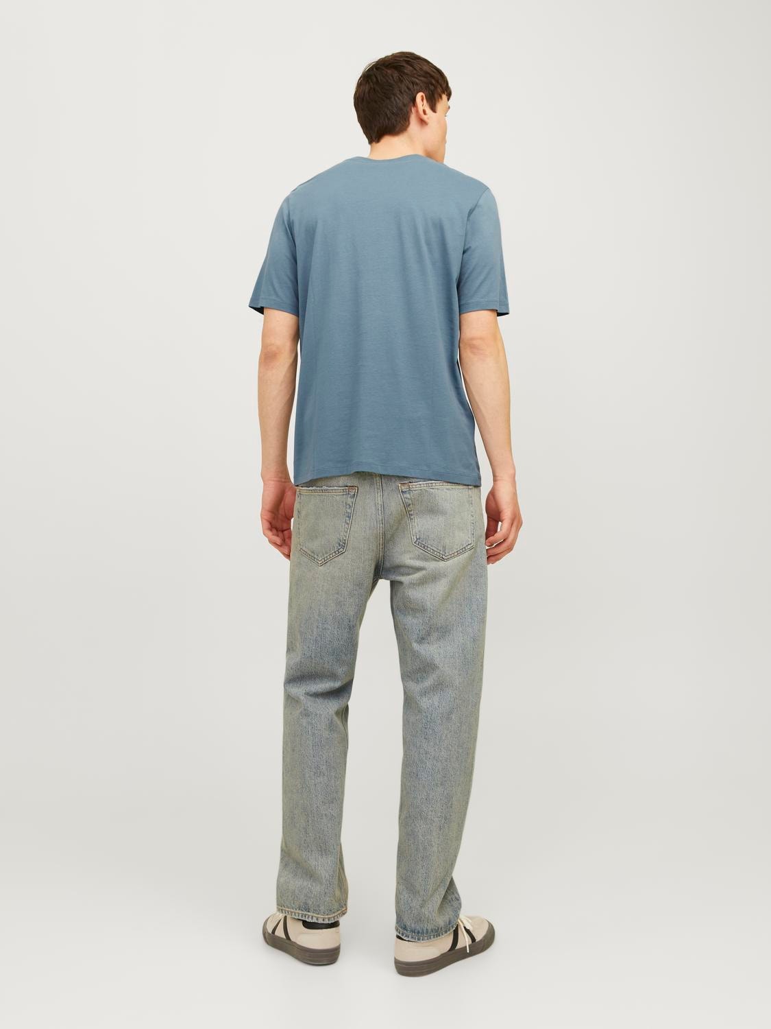 Jack & Jones Logó Környak Trikó -Goblin Blue - 12254862