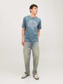 Jack & Jones Logó Környak Trikó -Goblin Blue - 12254862