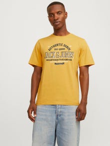 Jack & Jones Camiseta Logotipo Cuello redondo -Honey Gold - 12254862