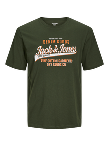 Jack & Jones T-shirt Logo Col rond -Kombu Green - 12254862