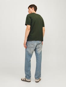 Jack & Jones Logo O-Neck T-shirt -Kombu Green - 12254862