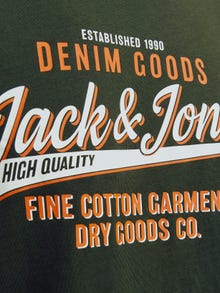 Jack & Jones Logo Ronde hals T-shirt -Kombu Green - 12254862
