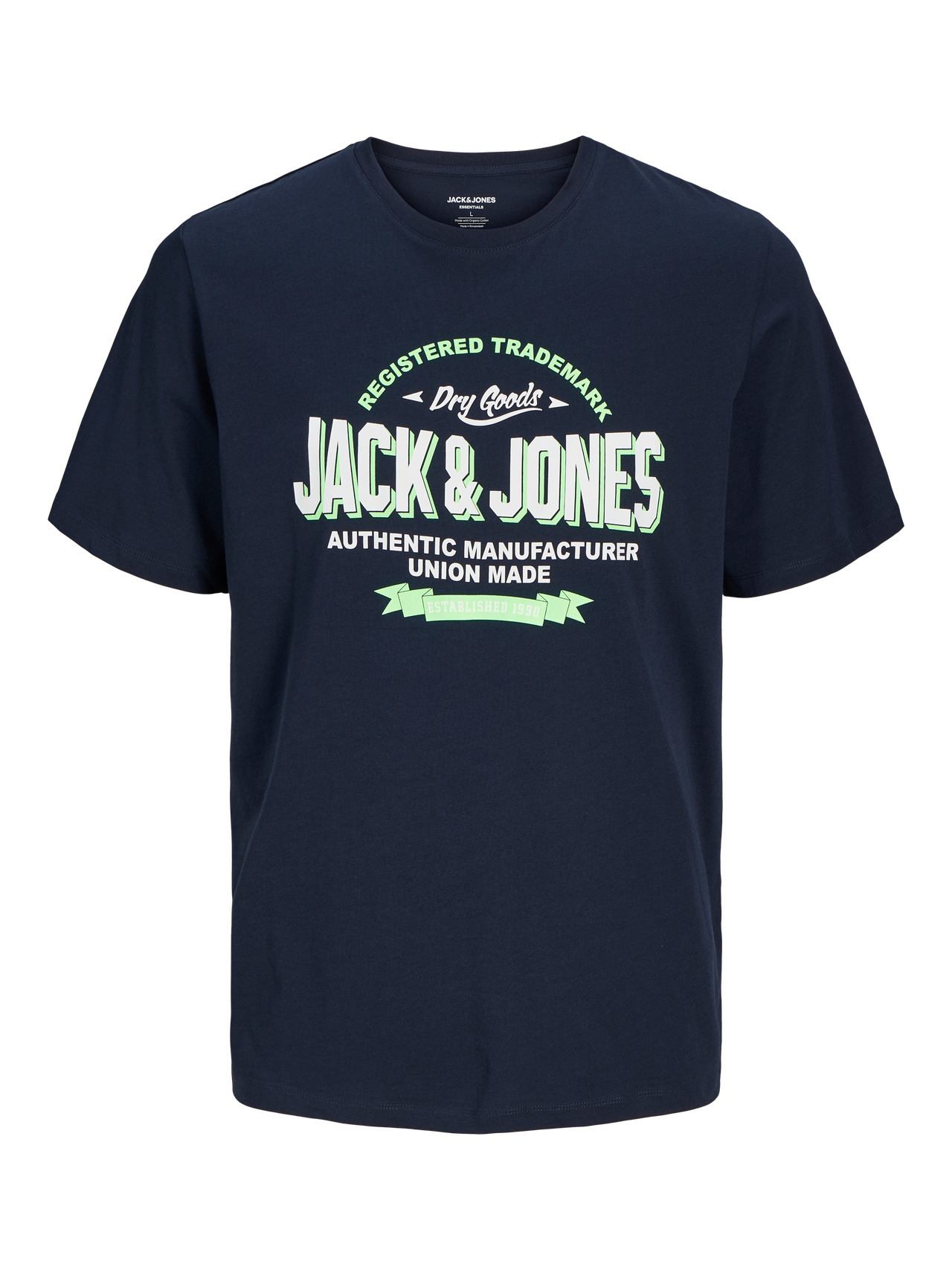 Jack & Jones Logotipas Apskritas kaklas Marškinėliai -Navy Blazer - 12254862