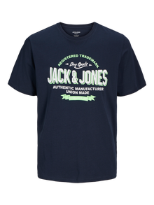 Jack & Jones T-shirt Logo Col rond -Navy Blazer - 12254862
