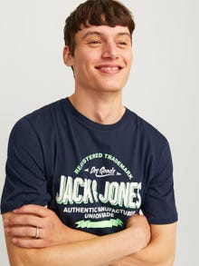 Jack & Jones Camiseta Logotipo Cuello redondo -Navy Blazer - 12254862