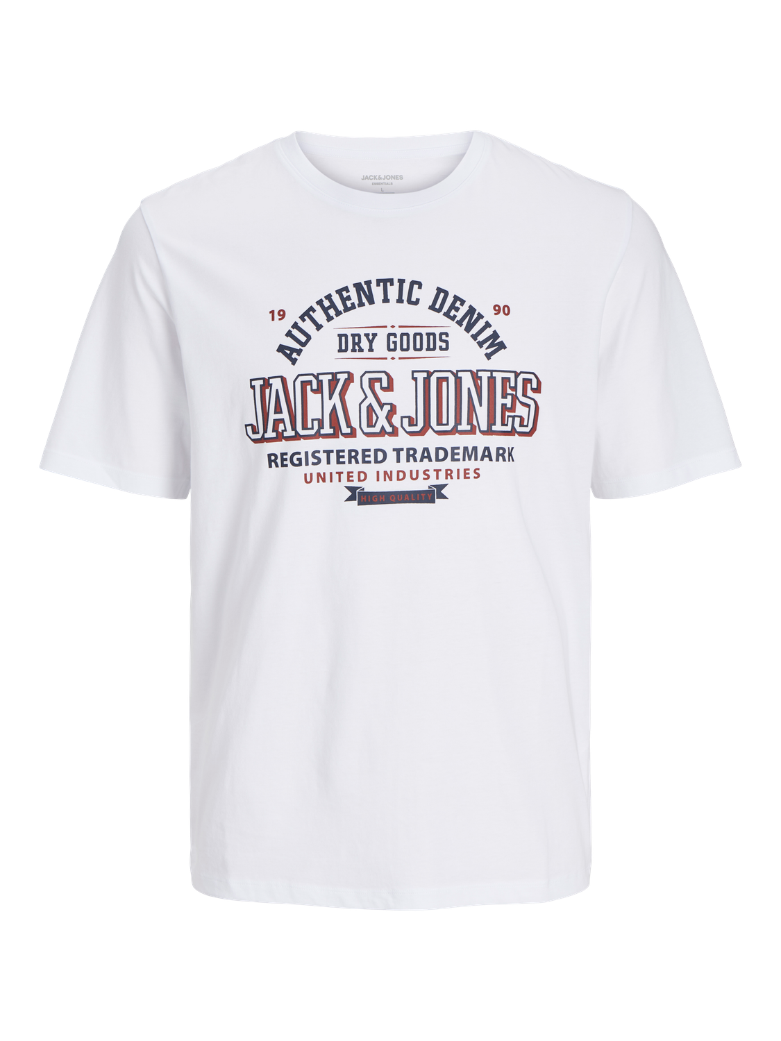 Jack & Jones Logotyp Rundringning T-shirt -White - 12254862