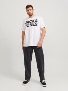Jack & Jones Plus Size JJICHRIS JJORIGINAL SQ 737 PLS Relaxed Fit Jeans -Black Denim - 12254874