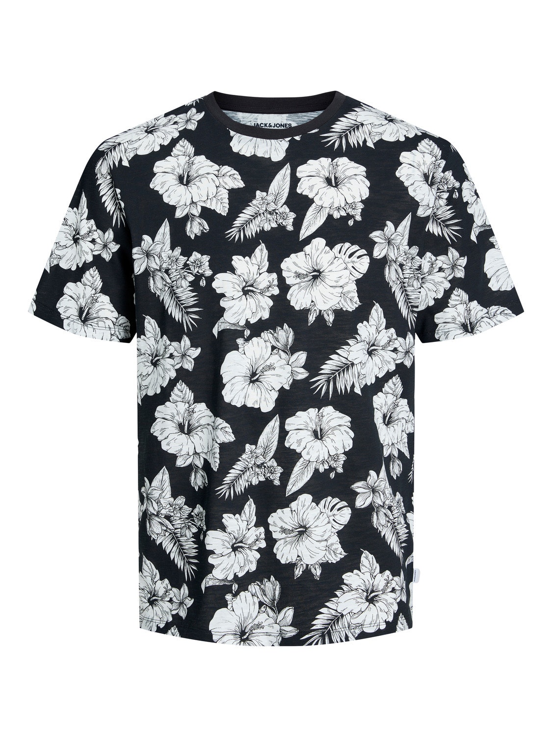 Jack & Jones Plus Size All-Over Print T-shirt -Black - 12254894