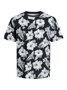 Jack & Jones Plus Size All-Over Print T-shirt -Black - 12254894