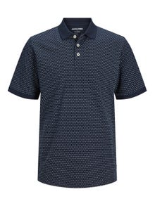 Jack & Jones Plus Size Camiseta polo Estampado -Navy Blazer - 12254901