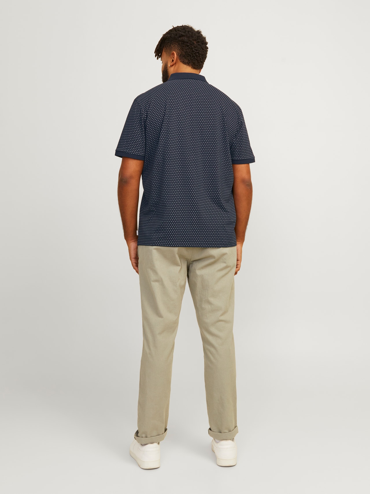 Jack & Jones Plus Size Gedruckt T-shirt -Navy Blazer - 12254901