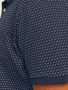 Jack & Jones Plus Size Camiseta polo Estampado -Navy Blazer - 12254901