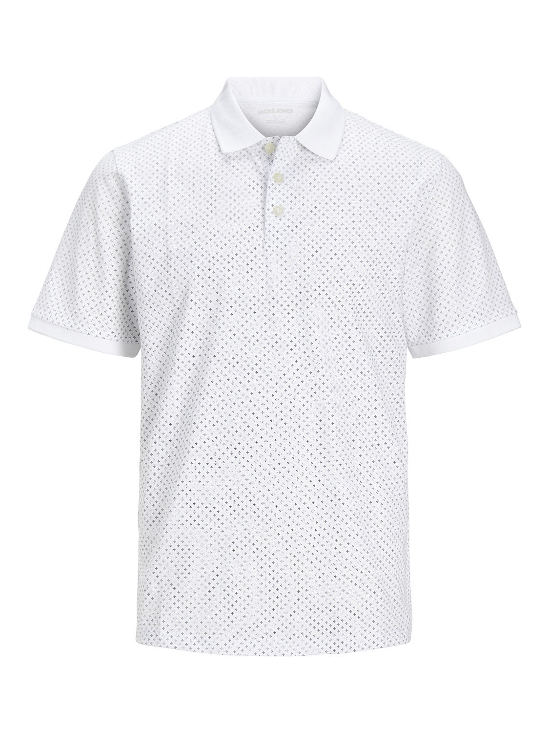 Jack & Jones Plus Size Camiseta polo Estampado -White - 12254901
