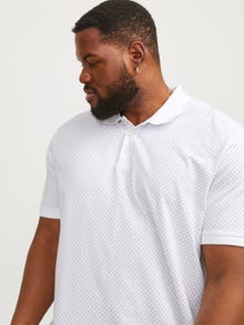 Jack & Jones Plus Size Nadruk T-shirt -White - 12254901