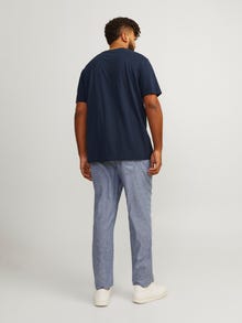 Jack & Jones Plus Size Printed T-shirt -Navy Blazer - 12254902