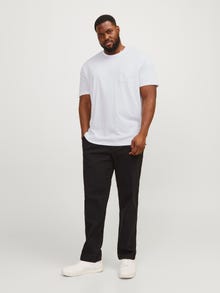 Jack & Jones Plus Size Gedrukt T-shirt -White - 12254902
