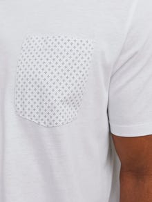 Jack & Jones Plus Size Gedruckt T-shirt -White - 12254902