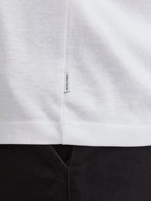 Jack & Jones Plus Size T-shirt Estampar -White - 12254902