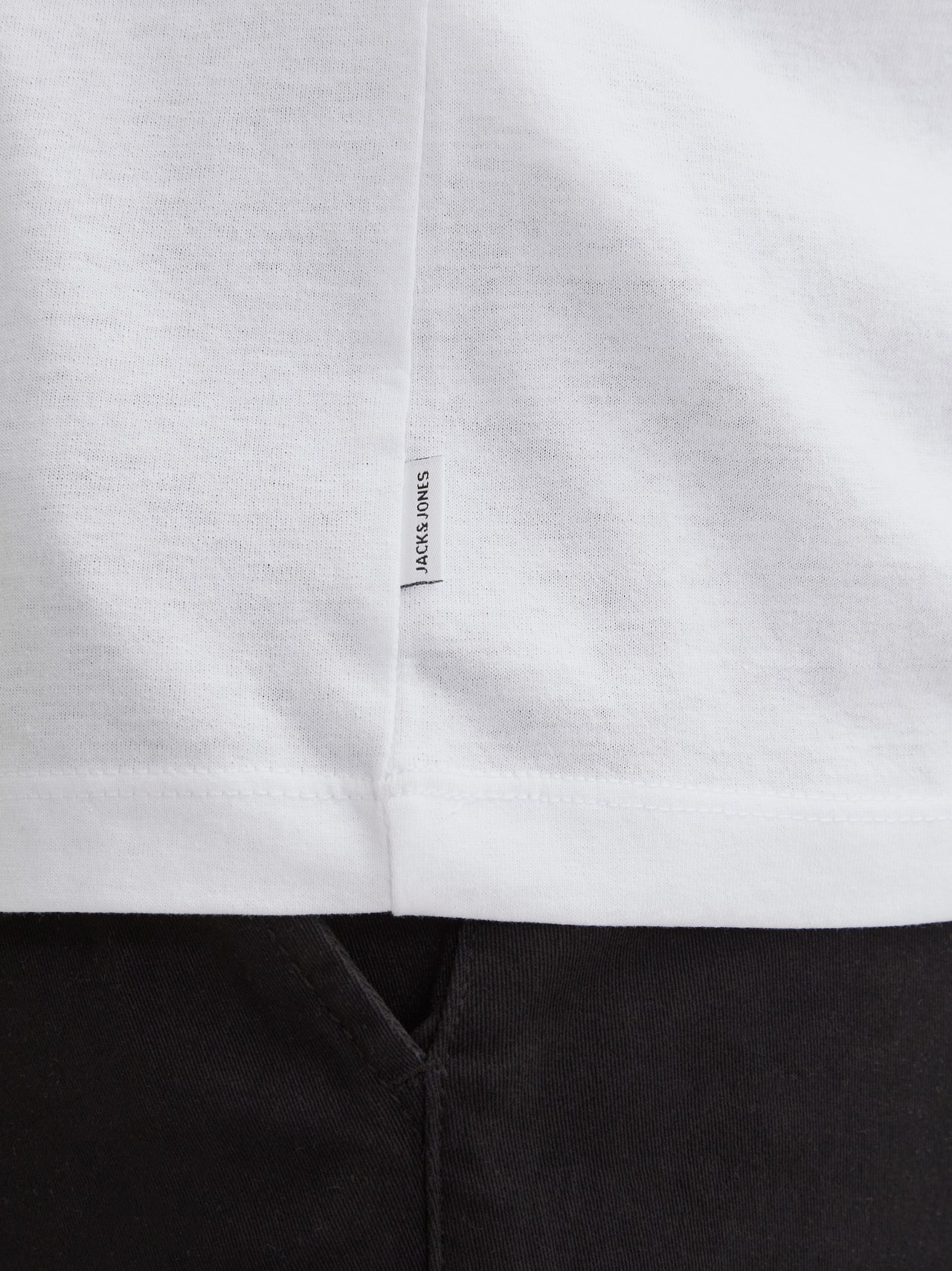 Jack & Jones Plus Size Trykk T-skjorte -White - 12254902