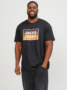 Jack & Jones Plus Size Gedruckt T-shirt -Dark Navy - 12254906