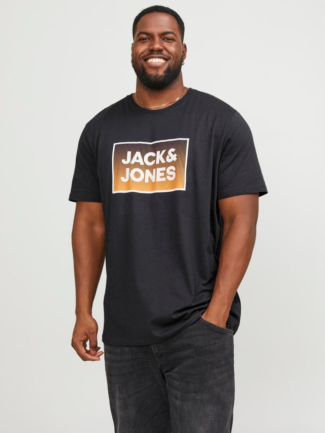 Jack & Jones Plus Size Nadruk T-shirt - 12254906