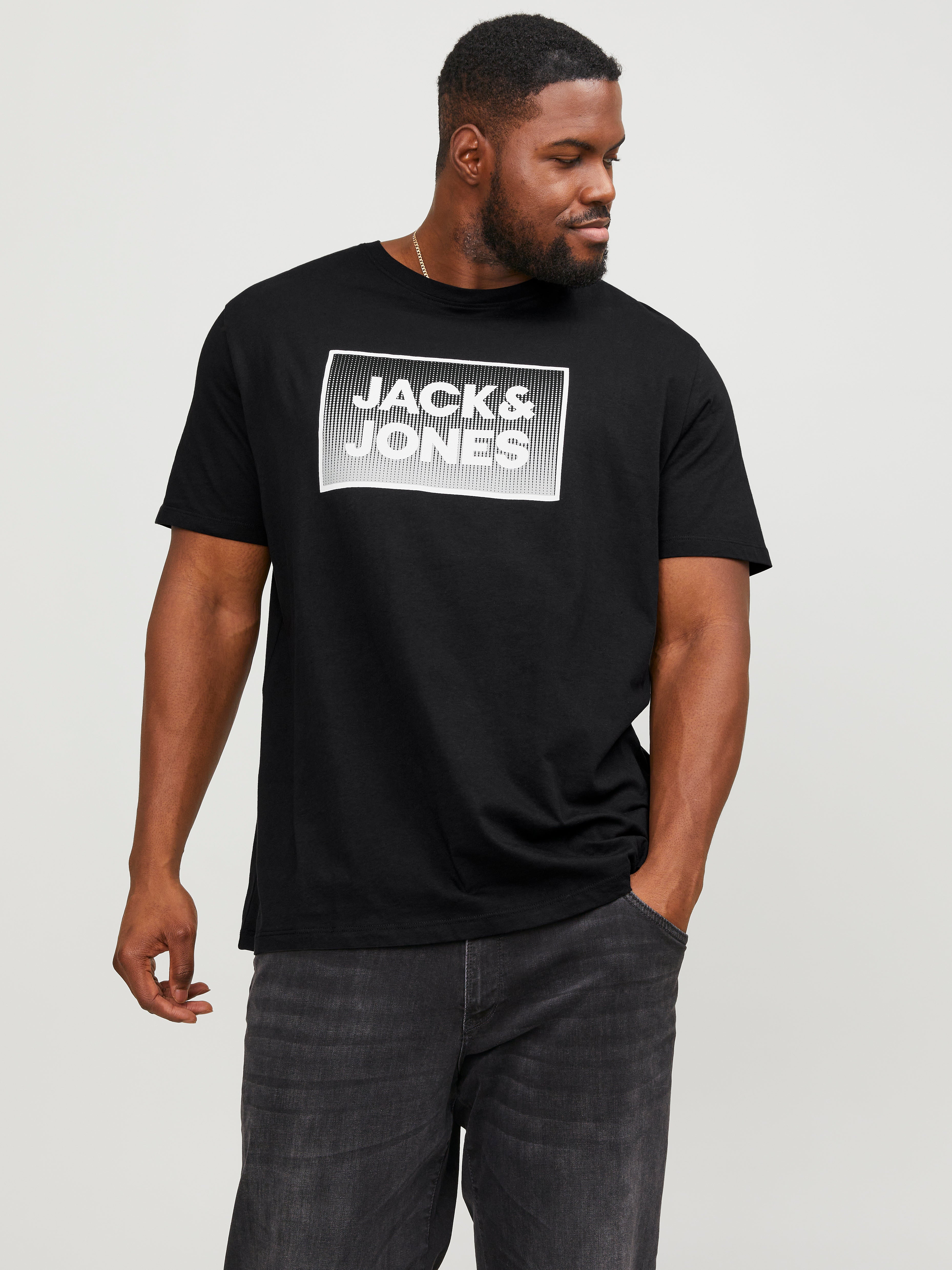 Plus Size T-shirt Imprimé - Jack & Jones - Modalova