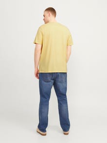 Jack & Jones Plus Size Printed T-shirt -French Vanilla - 12254907