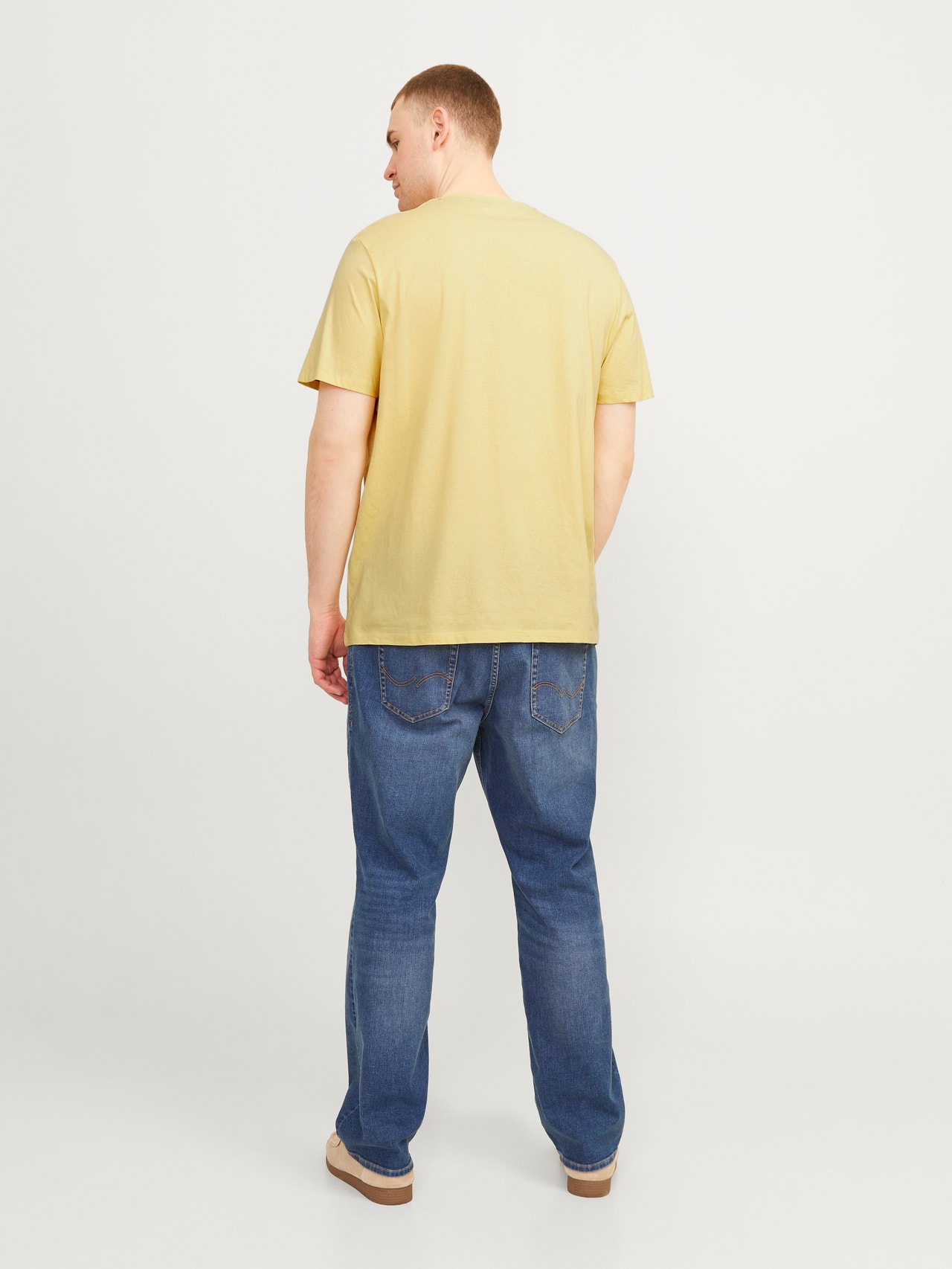 Jack & Jones Plus Size T-shirt Stampato -French Vanilla - 12254907